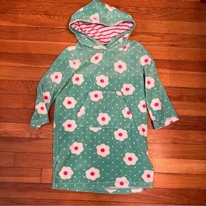 Mini Boden hooded toweling dress coverup size 4-5